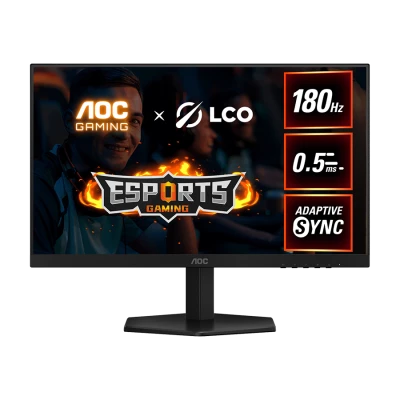 MONITOR AOC LED 24G42E 23.8" Fast IPS Gaming 180Hz 1920x1080 (FHD) Adaptive Sync 0.5ms 300 cd/m2 1000:1 HDMI 2.0, DisplayPort 1.4, Tilt VESA