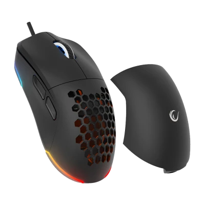 Miš gaming RAMPAGE BLINK Black 7 Macro Keys RGB 12800 DPI, 40072