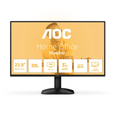 MONITOR AOC 24B31H  120hz 23,8" FHD 1920x1080, HDMI. VGA. VESA 100 x100. crni. 3god.GAR.