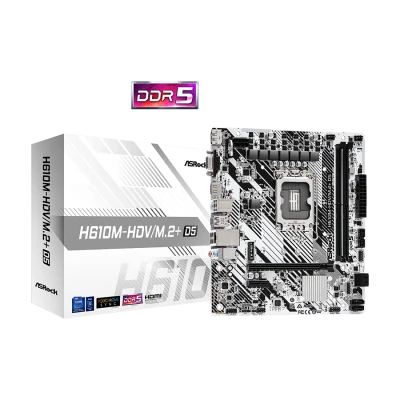 ASROCK MB H610M-HDV/M.2+ D5 Intel H610;2xDDR5;VGA,HDMI,DP micro ATX, H610M-HDV/M.2PLUSD5
