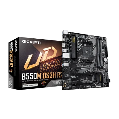 Gigabyte MB B550M DS3H R2 AM4; 4xDDR4; 2xM.2; 4xSATA; 6XUSB; DP; HDMI; PS/2; mATX
