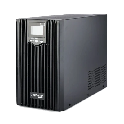 UPS GEMBIRD EG-UPS-PS3000-02, 3000 VA pure sine wave UPS, LCD display, 3 x Schuko + 3 x C13 outputs, USB, black