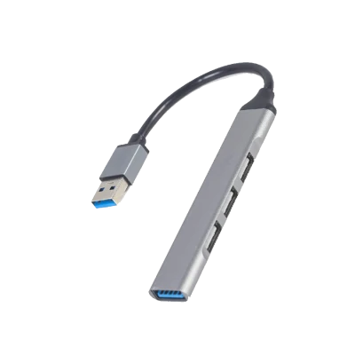 USB HUB 4-port USB hub (USB3 x 1 port, USB2 x 3 ports), silver GEMBIRD UHB-U3P1U2P3-02