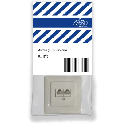 ZED electronic Mrežna / ISDN utičnica, 2 x RJ45 - M-UT/2