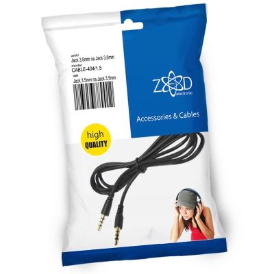 ZED electronic Jack 3.5mm na Jack 3.5mm kabl, dužina 1.5 metara - CABLE-404/1,5