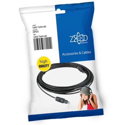 ZED electronic Optički Toslink kabl 5 metara, extra kvaliteta - OPK/5