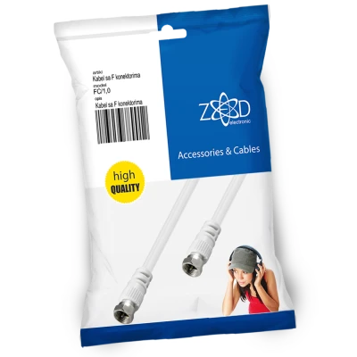 ZED electronic Antenski kabl sa F - konektorima, 1.0 met - FC/1,0