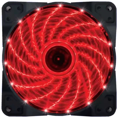 Zeus Ventilator za kućište, 120 mm, Red LED - Case Cooler 120x120 Red