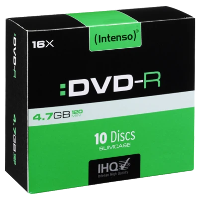(Intenso) DVD-R 4,7GB pak. 10 komada Slim Case - DVD-R4,7GB/10Slim