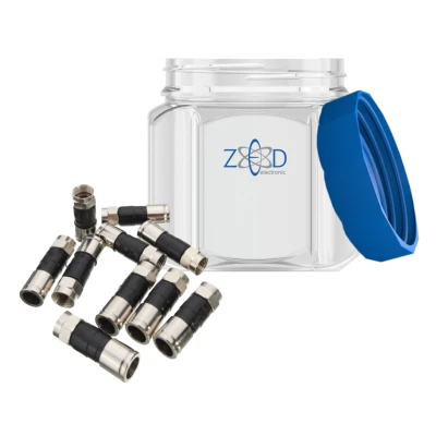 ZED electronic Kompresioni konektor extra kvalitet,  RG6,pak. 100 kom. - CO-XD/100