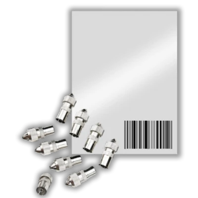 ZED electronic RF utičnica metalna, pak. 25 kom. - RFZA/25