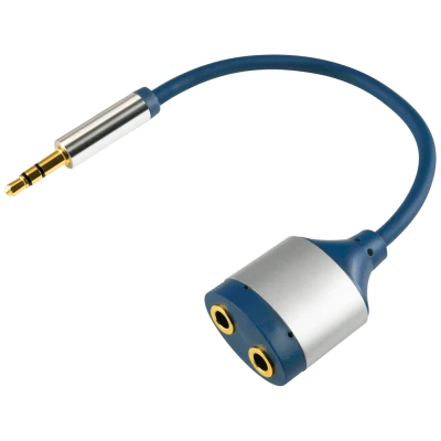 home Jack 3.5mm muški na Jack 3,5mm ženski x 2, dužina 15cm - AC 16M