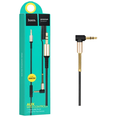 hoco. Audio kabl 3.5 mm sa mikrofonom, dužina 2.0 metra - UPA02 Spring Audio AUX MIC