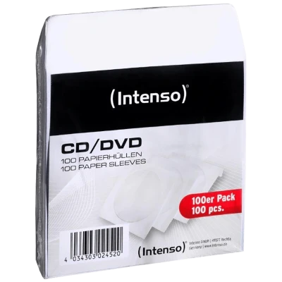 (Intenso) Papirni omot za CD/DVD medije, pakiranje 100 komada - Papersleeve 100