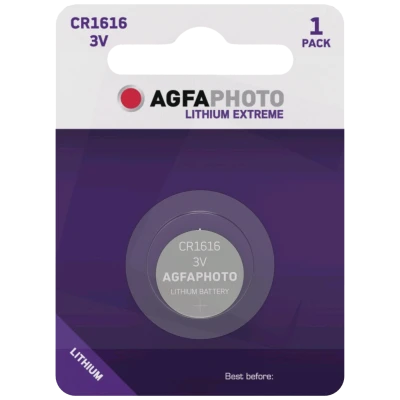 Agfa Baterija litijska, CR1616, 3V, dugmasta, blister 1 kom. - CR1616 B1