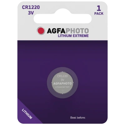 Agfa Baterija litijska CR1220, 3V dugmasta, blister pak. 1 kom. - APCR1220 B1
