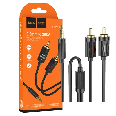 hoco. Audio kabl 2 x RCA na 3.5 mm, 1.5 met. - UPA28