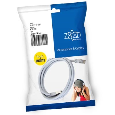 ZED electronic Mrežni FTP kabl, CAT5E, 2 met - FTPC/2