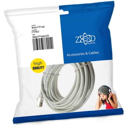 ZED electronic Mrežni FTP kabl, CAT6, 5 met - FTP6/5