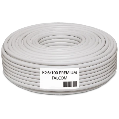 Falcom Koaksijalni kabl RG-6, CCS, 100dB, pak. 100 met. - RG6/100-PREMIUM