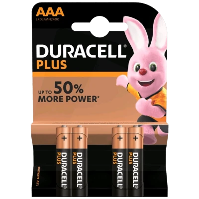 Duracell Baterija alkalna, AAA, 1,5 V, blister 4 kom. - AAA B4