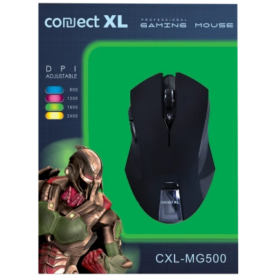 Connect XL Miš optički, 2400dpi GAMER, USB, 6 tipki - CXL-MG500