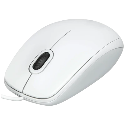 Logitech Miš optički, 800 dpi, 3 tipke, USB - B100 White