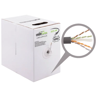 Connect XL Mrežni UTP kabl, CAT5e, CCA, 305 met. - CAT5-UTP-CCA