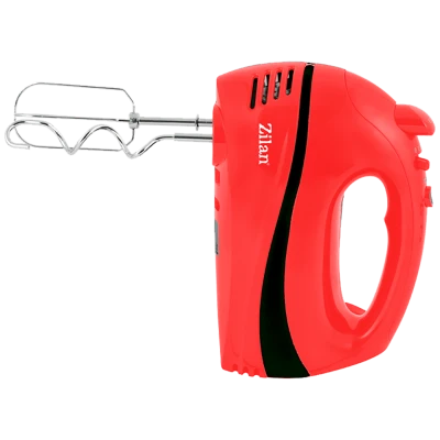 Zilan Mikser ručni, 5 brzina+turbo, 300 W, crveno/crna - ZLN8401