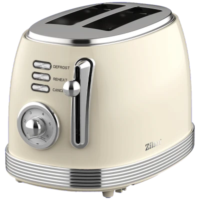 Zilan Toster, 2 otvora za kruh, 6 nivoa grijanja, 850W, Retro - ZLN1191