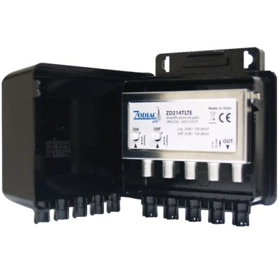 ZODIAC Pojačalo antensko, 2 ulaza - 1 izlaz, 108dBmV - ZD 214 TLTE