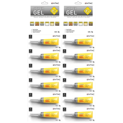 Entac Trenutno ljepilo, gel, univerzalno, 3 g - Superglue 3g