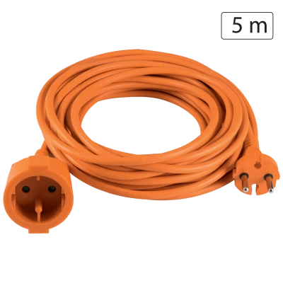 home Produžni strujni kabl 1 utičnica, 5m, H05VV-F 3G 1,5mm² - NV 2-5/OR/1.5
