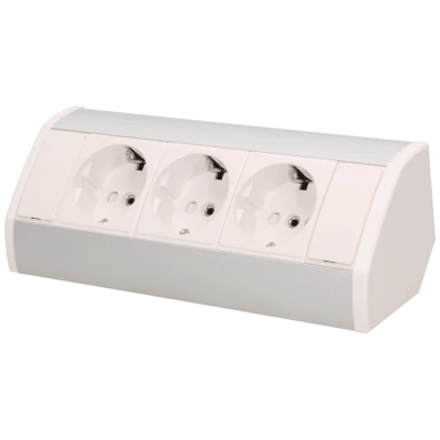 Orno Produžni kabel sa 3 x Schuko utičnice, ugradbena - OR-GM-9001/W-G(GS)