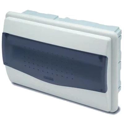 Famatel Kutija za osigurače podžbuk, 12/14 osigurača, providna, IP40 - 3512-F-M-KP/12-14