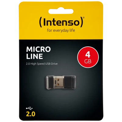 (Intenso) USB Flash drive 4GB Hi-Speed USB 2.0, Micro Line - ML4