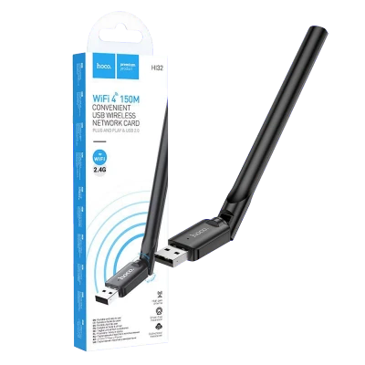 hoco. Wi-Fi mrežna kartica, USB, 5 dB, 150 Mbps - HI32 WiFi4 USB