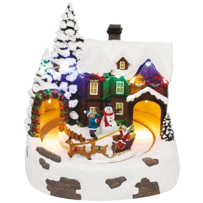 home Dekorativna LED rasvjeta, Diorama, snježna kuća - DRM 15