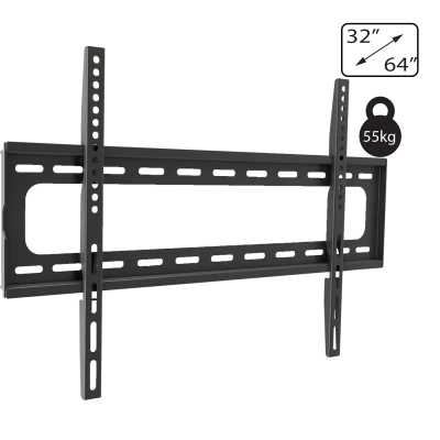 Amiko Nosač zidni za TV prijemnik 32" - 64", 55 kg, 1D - Wallmaster 32-64 FIX