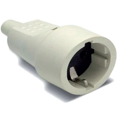 Famatel Strujni utičnica Schuko, uzemljenje, 16A/250V, bijela - 2104-B