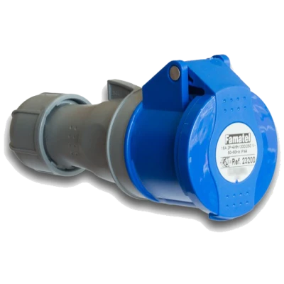 Famatel Utičnica spojka, 16A/220÷240, 3 Polna (2P+E), IP44 - 23200