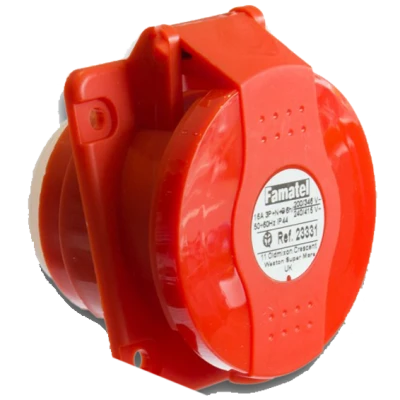 Famatel Zidna utičnica 10°, 16A/380÷415, 5 Polna (3P+N+E), IP44 - 23331