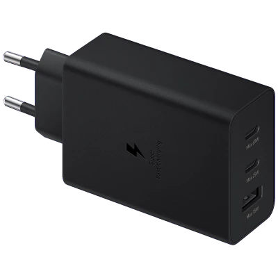 Samsung Adapter za punjenje Trio, USB-C, USB-A, 65W - EP-T6530NBEGEU