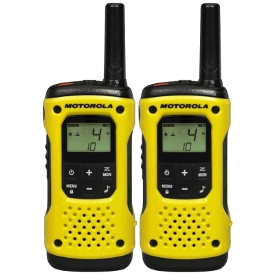 Motorola Walkie Talkie, domet 10 km, 16 kanala, žuto/crna - TLKR T92