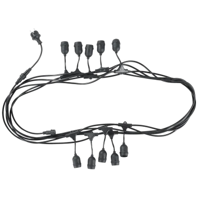Avide Kabel sa 10 sijaličnih grla E27, dužina 10 met., Outdoor - Outdoor E27 String 10m