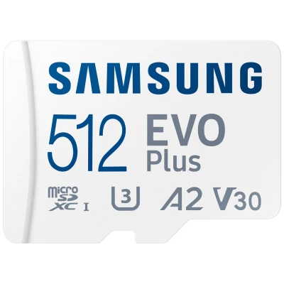 Samsung Micro SDXC kartica, 512GB, 130 MB/s, UHS-I Class 10, Evo - EVO Plus 512GB, 130 MB/s