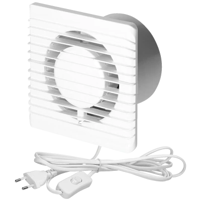 Virone Aspirator ugradbeni za ventilaciju, kabel i prekidač, 100 mm - BF-100/PS