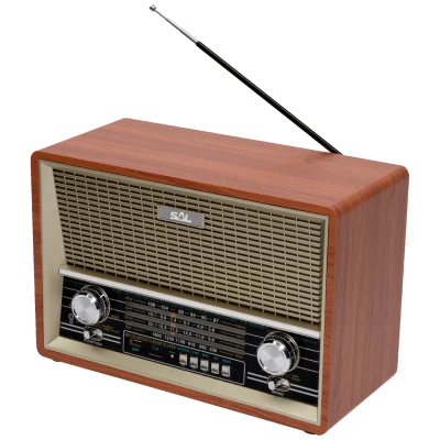 SAL Retro radio + BT bežični zvučnik, 4in1, FM, MP3, AUX - RRT 4B