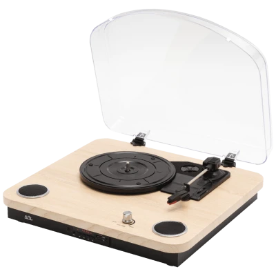 SAL Retro gramofon drvo + BT bežični zvučnik, 4in1, FM, MP3, AUX - RRT 12B