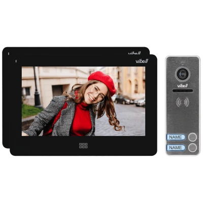 Vibell Video interfon 2 x 7", Felis Memo Multi2, set - OR-VID-EX-1064/B